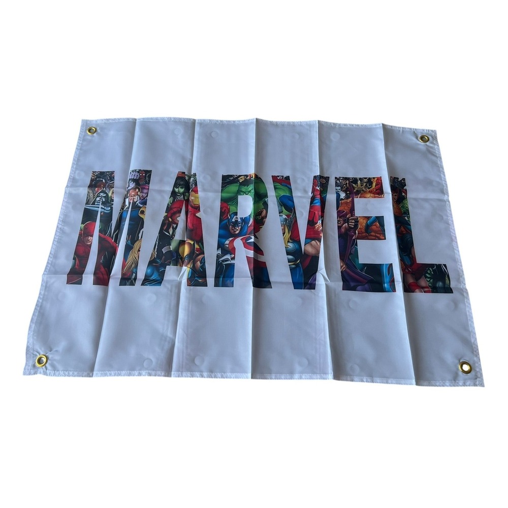 Marvel Comics  2x3 Flag Banner ft Outdoor Polyester with Brass Grommets